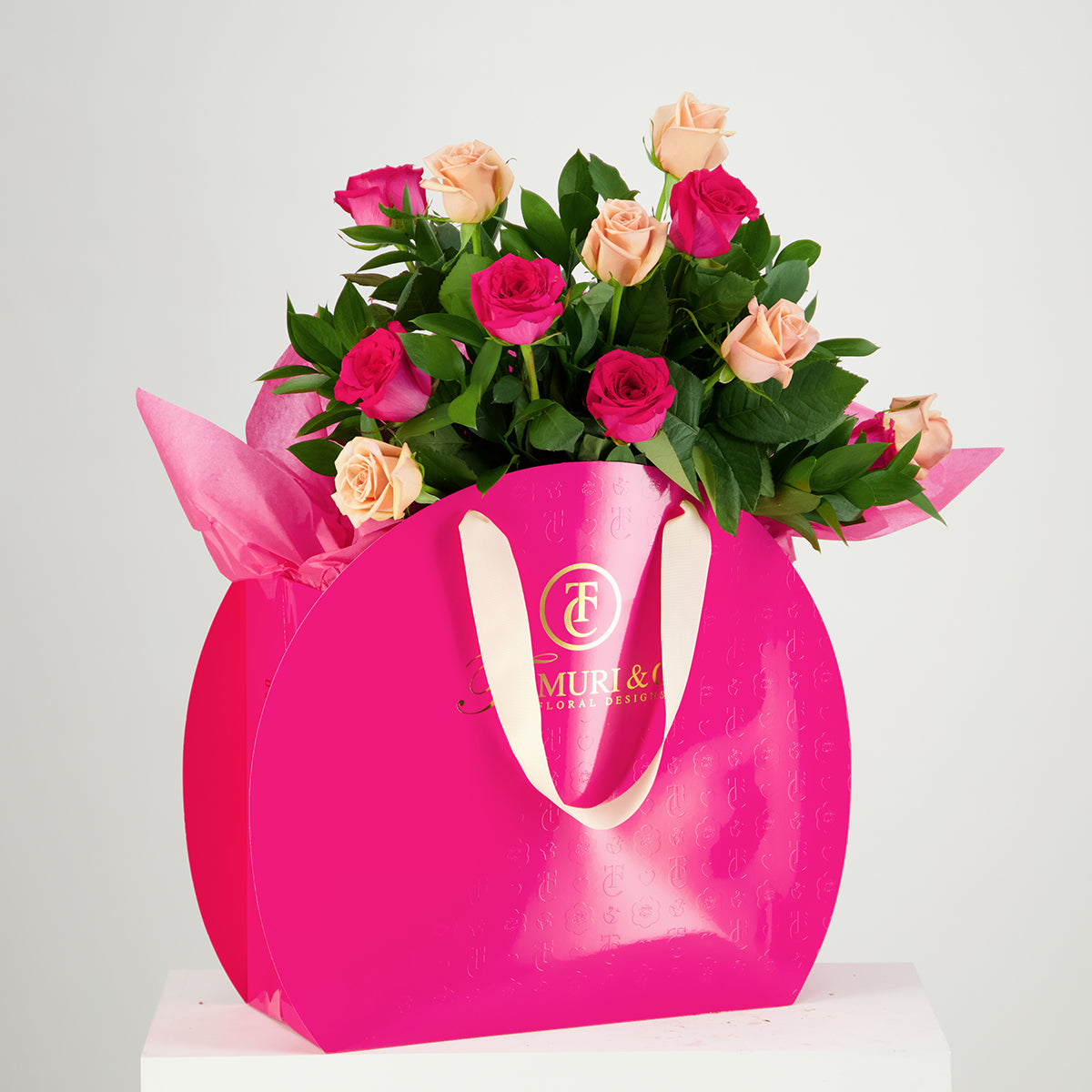 First Class Dozen Pink - Tomuri & Co. Floral Designs